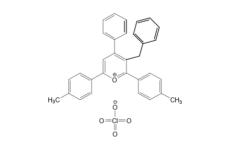 3-benzyl-2,6-di-p-tolyl-4-phenylpyrylium perchlorate