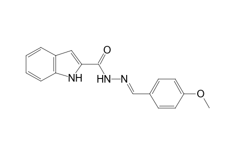 Indole-2-carboxylic acid, (p-methoxybenzylidene)hydrazide