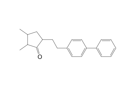 2,3-Dimethyl-5-[2-(4-phenylphenyl)ethyl]-1-cyclopentanone