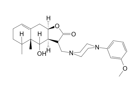 (3S,3aS,4S,4aR,5S,9aR)-4-hydroxy-3-{[4-(3-methoxyphenyl)-1-piperazinyl]methyl}-4a,5-dimethyl-3a,4,4a,5,6,7,9,9a-octahydronaphtho[2,3-b]furan-2(3H)-one