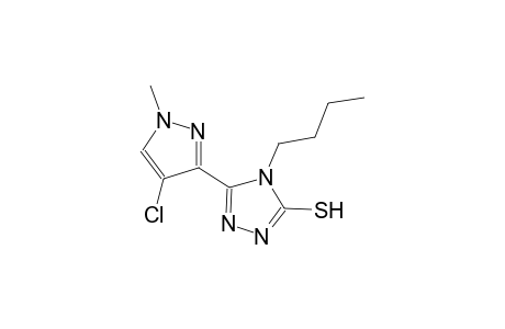 4-butyl-5-(4-chloro-1-methyl-1H-pyrazol-3-yl)-4H-1,2,4-triazol-3-yl hydrosulfide