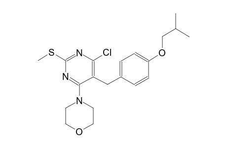 4-[6-chloro-5-(4-isobutoxybenzyl)-2-(methylsulfanyl)-4-pyrimidinyl]morpholine