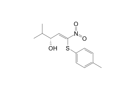 (1Z,3R)-3-Hydroxy-4-methyl-1-(4'-methylphenylthio)-1-nitropent-1-ene