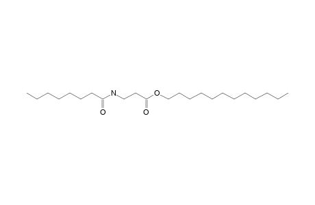 .beta.-Alanine, N-capryloyl-, dodecyl ester