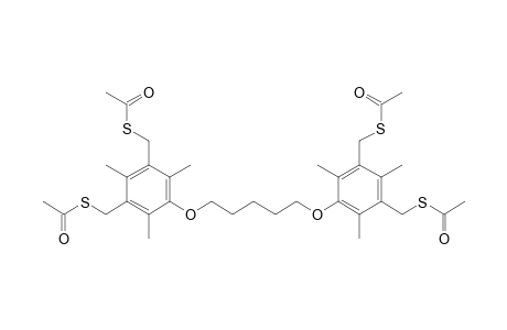 1,5-bis[3',5'-bis(Acetylthiomethyl)]-(2'',4'',6''-trimethylphenoxy)]pentane