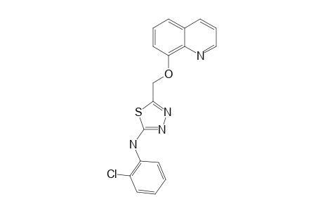 N-(2-Chlorophenyl)-5-((quinolin-8-yloxy)methyl)-1,3,4-thiadiazol-2-amine