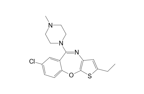 7-Chloranyl-2-ethyl-5-(4-methylpiperazin-1-yl)thieno[2,3-b][1,4]benzoxazepine