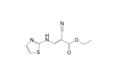 Ethyl (2E)-2-cyano-3-(1,3-thiazol-2-ylamino)-2-propenoate
