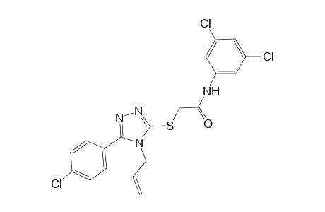 2-{[4-allyl-5-(4-chlorophenyl)-4H-1,2,4-triazol-3-yl]sulfanyl}-N-(3,5-dichlorophenyl)acetamide