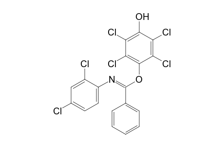2,3,5,6-tetrachloro-4(.alpha.-(2,4-dichlorophenylimino)benzyloxy)phenol