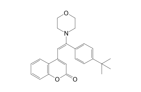 (E)-4-(2-(4-(tert-Butyl)phenyl)-2-morpholinovinyl)-2H-chromen-2-one