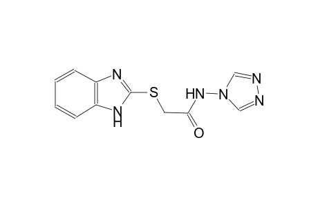 2-(1H-benzimidazol-2-ylsulfanyl)-N-(4H-1,2,4-triazol-4-yl)acetamide