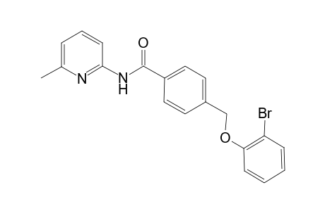 4-[(2-bromanylphenoxy)methyl]-N-(6-methylpyridin-2-yl)benzamide