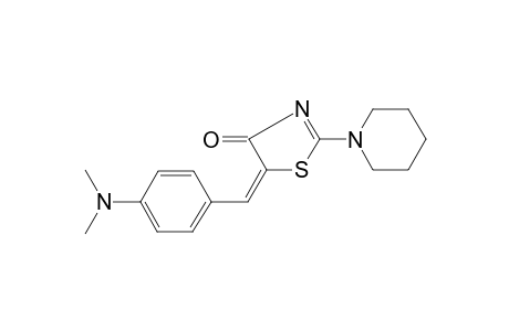 (5E)-5-[4-(dimethylamino)benzylidene]-2-(1-piperidinyl)-1,3-thiazol-4(5H)-one