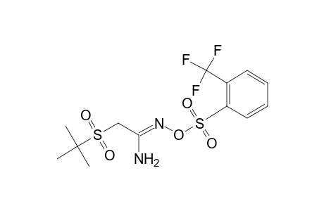 2-(tert-butylsulfonyl)-O-[(alpha,alpha,alpha-trifluoro-o-tolyl)sulfonyl]acetamidoxime