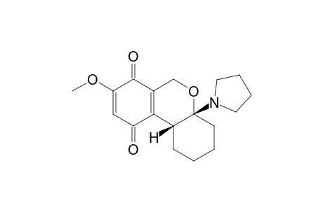 (4aR,10bR)-8-Methoxy-4a-pyrrolidin-1-yl-2,3,4,4a,6,10b-hexahydro-1H-benzo[c]chromene-7,10-dione