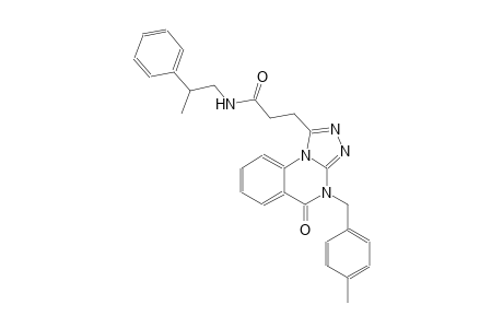 [1,2,4]triazolo[4,3-a]quinazoline-1-propanamide, 4,5-dihydro-4-[(4-methylphenyl)methyl]-5-oxo-N-(2-phenylpropyl)-