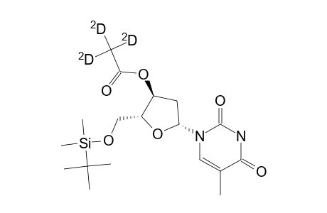 Thymidine, 5'-o-[(1,1-dimethylethyl)dimethylsilyl]-, 3'-(acetate-D3)