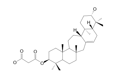 21-ALPHA-HYDROXYSERRAT-14-EN-3-BETA-YL-PROPANEDIOIC-ACID-MONOESTER