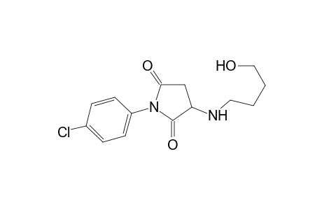1-(4-Chlorophenyl)-3-(4-hydroxybutylamino)pyrrolidine-2,5-quinone