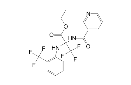Ethyl 3,3,3-trifluoro-2-nicotinamido-2-[2-(trifluoromethyl)anilino]propionate