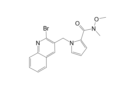 1-(2-Bromoquinolin-3-ylmethyl)pyrrole-2-carboxyylic acid methoxy methyl amide