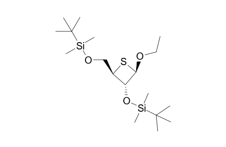 (2R,3R.4R)-2-Ethoxy-3-(tert-butyldimethylsilyl)oxy-4-(tert-butyldimethylsilyl)oxymethylthietane