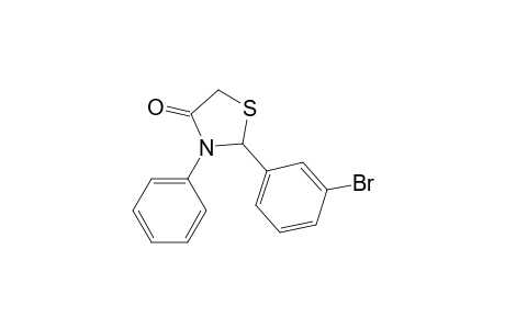 2-(3-bromophenyl)-3-phenyl-1,3-thiazolidin-4-one