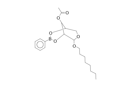 alpha-D-RIBOPYRANOSIDE, 3-O-ACETYL-1-O-OCTYL-2,4-O-(PHENYLBORANDIYL)-