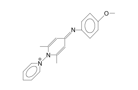 N-(4-[4-Methoxy-phenyl]iminio-2,6-dimethyl-pyridin-1-yl)-pyridinium cation