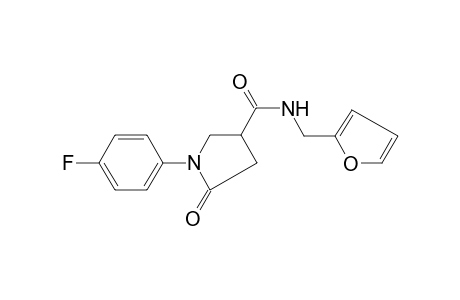 1-(4-fluorophenyl)-N-(2-furylmethyl)-5-oxo-3-pyrrolidinecarboxamide