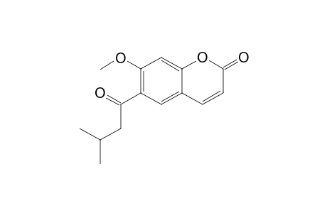 6-(3-Methyl-1-oxobutyl)-7-methoxycoumarin