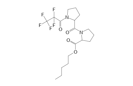 L-Prolyl-L-proline, N-pentafluoropropionyl-, pentyl ester