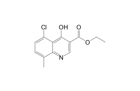 5-Chloro-4-hydroxy-8-methyl-quinoline-3-carboxylic acid ethyl ester