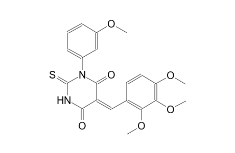 (5Z)-1-(3-methoxyphenyl)-2-thioxo-5-(2,3,4-trimethoxybenzylidene)dihydro-4,6(1H,5H)-pyrimidinedione