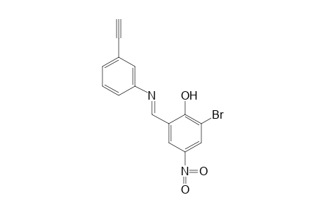2-bromo-6-[N-(m-ethynylphenyl)formimidoyl]-4-nitrophenol