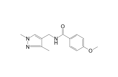 N-[(1,3-dimethyl-1H-pyrazol-4-yl)methyl]-4-methoxybenzamide