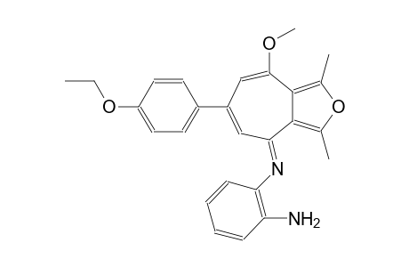 N~1~-[(4E)-6-(4-ethoxyphenyl)-8-methoxy-1,3-dimethyl-4H-cyclohepta[c]furan-4-ylidene]-1,2-benzenediamine
