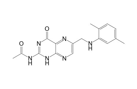 Acetamide, N-[6-[[(2,5-dimethylphenyl)amino]methyl]-1,4-dihydro-4-oxo-2-pteridin yl]-