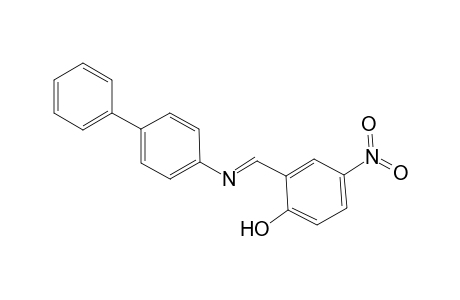 Phenol, 2-(4-biphenyliminomethyl)-4-nitro-