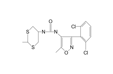 1-[3-(2,6-dichlorophenyl)-5-methyl-4-isoxazolyl]-3-(2-methyl-m-dithian-5-yl)urea