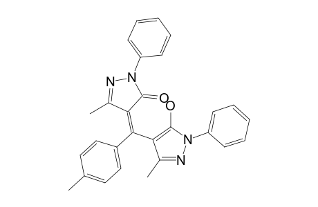 (4Z)-4-[(5-Hydroxy-3-methyl-1-phenyl-1H-pyrazol-4-yl)(4-methylphenyl)methylene]-5-methyl-2-phenyl-2,4-dihydro-3H-pyrazol-3-one