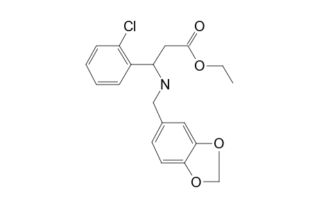 Propionic acid, 3-[(benzo[1,3]dioxol-5-ylmethyl)amino]-3-(2-chlorophenyl)-, ethyl ester