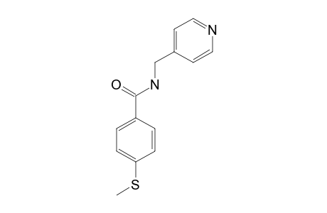 p-(methylthio)-N-[(4-pyridyl)methyl]benzamide