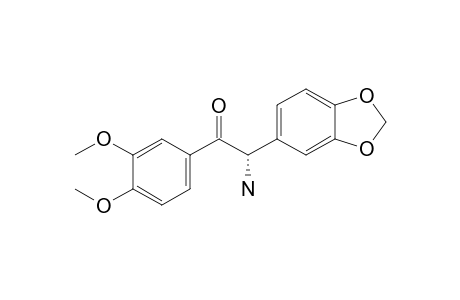 (2S)-2-Amino-1-(3,4-dimethoxyphenyl)-2-(3,4-methylenedioxyphenyl)ethanone