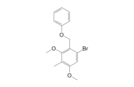 1-bromo-3,5-dimethoxy-4-methyl-2-(phenoxymethyl)benzene