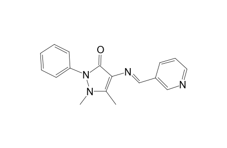 Pyrazol-3(2H)-one, 1,5-dimethyl-2-phenyl-4-(3-pyridylmethylenamino)-