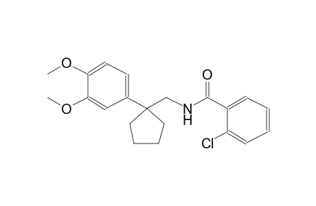 2-chloro-N-{[1-(3,4-dimethoxyphenyl)cyclopentyl]methyl}benzamide