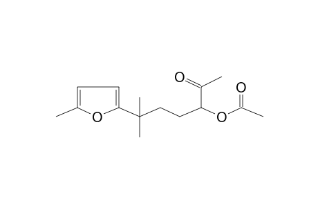 Acetic acid, 1-acetyl-4-methyl-4-(5-methylfuran-2-yl)pentyl ester