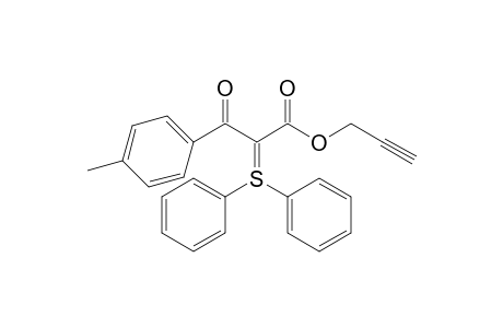 Prop-2-ynyl 2-(diphenylsulfuranylidene)-3-oxo-3-p-tolylpropanoate